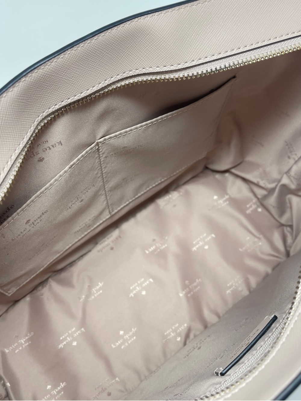 Kate Spade New York Blush Pink Tote Bag + Matching Zip Pouch - Picture 7 of 16